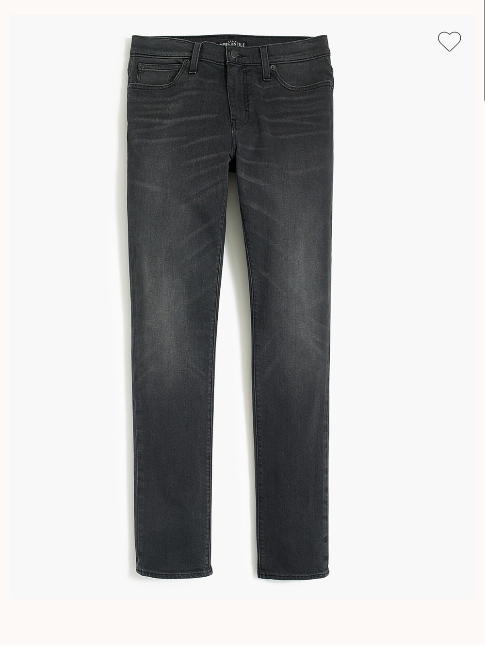 Men's Slim Fit Washed Black Jeans